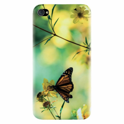 Husa silicon pentru Apple Iphone 4 / 4S, Butterfly foto