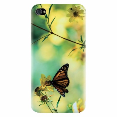 Husa silicon pentru Apple Iphone 4 / 4S, Butterfly foto