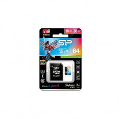 Card Silicon Power microSDHC Superior Pro 64GB UHS-I U3 Clasa 10 cu adaptor SD foto