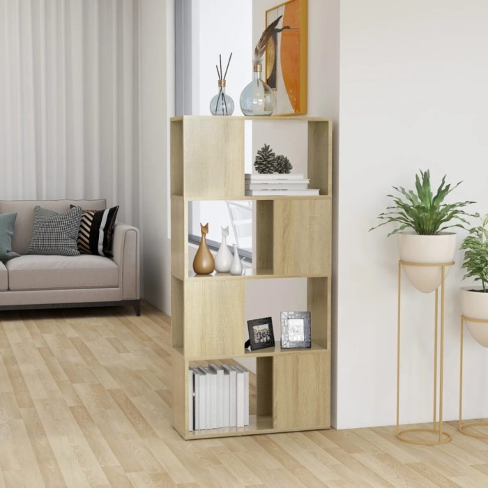 vidaXL Bibliotecă/Separator cameră stejar sonoma 60x24x124,5 cm PAL