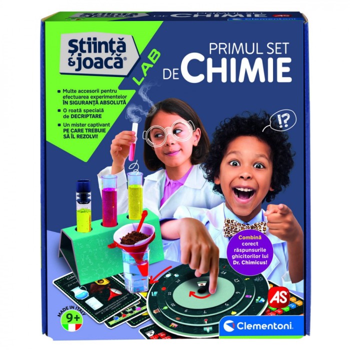 Joc Clementoni Stiinta si joaca - Primul set de chimie