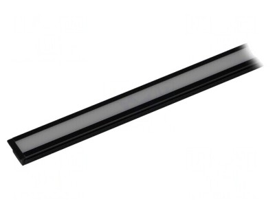 Profil Aluminiu Negru pentru Module LED 2m &amp;Icirc;ncastrat foto