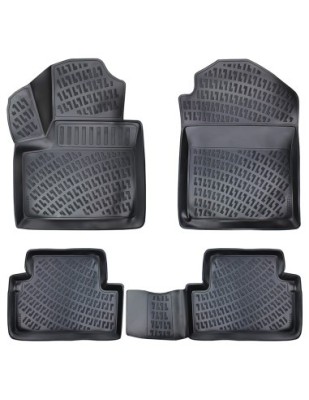 Set covorase auto din cauciuc tip tavita pentru Ford Connect I 2002-2013 foto