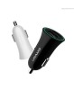 Incarcator Auto Usams 2 in 1 2.1 mAh US- CC013 Alb cu cablu micro+adaptor Apple iPhone