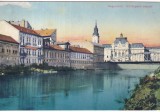 Oradea. Vedere partiala de pe malul Crisului / Nagyv&aacute;rad. K&ouml;r&ouml;sparti r&eacute;szlet
