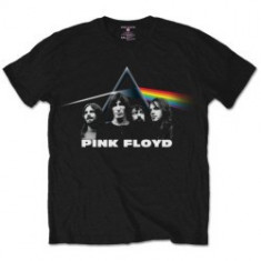 Tricou Unisex Pink Floyd: The Dark Side Of The Moon Band &amp;amp; Prism foto