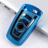 Husa Cheie Smartkey BMW 3 4 Butoane Albastra TPU+PC BMW Seria F CARBON
