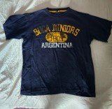 Tricou Vintage Boca Juniors Argentina SH, Bumbac, Bleumarin, Marime S