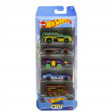 Cumpara ieftin Set 5 Masini Hot Wheels City, Mattel