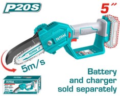 TOTAL - FIERASTRAU ELECTRIC PENTRU CRENGI-5&amp;quot;(13CM) 20V (nu contine incarcator si acumulator) PowerTool TopQuality foto