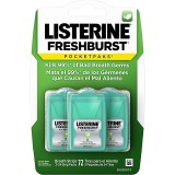 Benzi pentru respirație Listerine PocketPaks Fresh Burst, fără zahăr, 3 x 24 benzi
