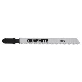 Set 2 lame pentru fierastrau vertical Graphite, CrV, 75x100 mm, 12 TPI, prindere T