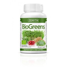 BioGreens, 120 capsule, alcalinizare, reducerea aciditatii, detoxifiere si slabire, ZENYTH