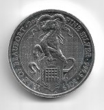 Marea Britanie 2019 Queens Beasts - YALE OF BEAUFORT - ARGINT - 2 OZ, Europa