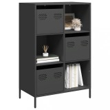 VidaXL Dulap &icirc;nalt, negru, 68x39x103,5 cm, oțel