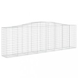 Cumpara ieftin Cos gabion arcuit 400x50x120/140 cm fier galvanizat