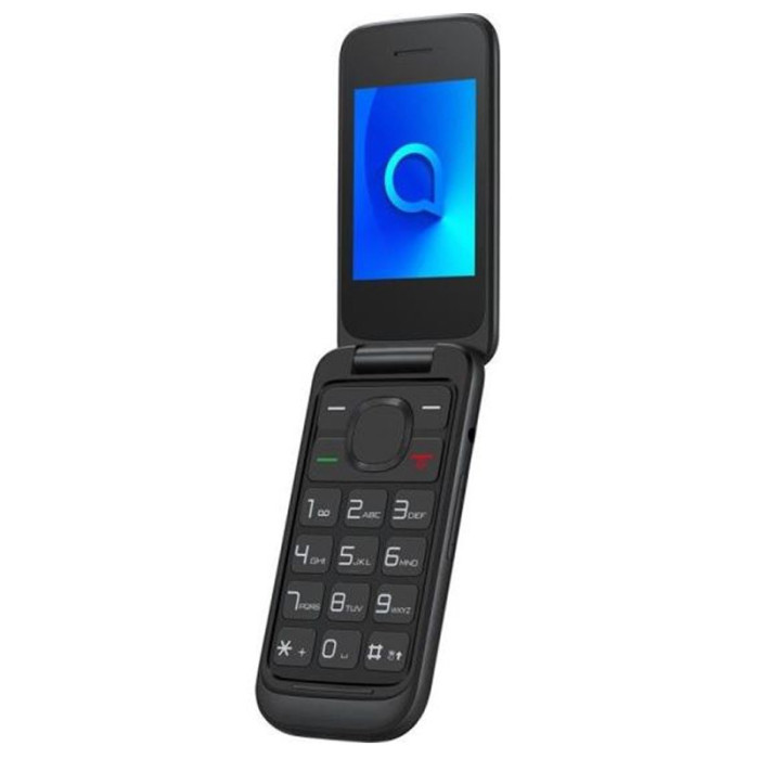 Telefon mobil cu clapeta Alcatel, ecran TFT 2.4 inch, 970 mAh, Bluetooth 3.0, camera foto, Dual Sim, meniu romana, Negru