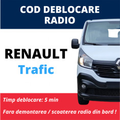 Cod Deblocare Renault TRAFIC, radio casetofon navigatie NAVI auto foto