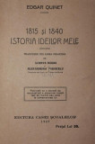 1815 SI 1840 ISTORIA IDEILOR MELE