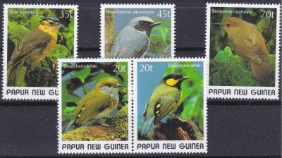 DB1 Fauna Pasari Papua Noua Guinee 5 v. MNH foto
