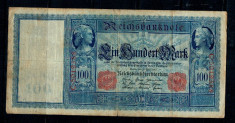 Germania 1910 - 100 Mark, circulata foto