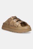 UGG papuci Goldenglow Slide culoarea maro, cu platforma, 1167430-DND