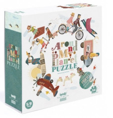 Puzzle reversibil Londji, In jurul lumii, 54 de piese foto