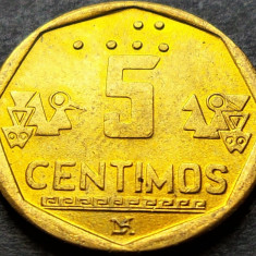 Moneda exotica 5 CENTIMOS - PERU, anul 1998 * cod 785 A = UNC