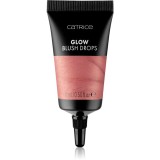 Catrice Glow Blush Drops fard de obraz lichid culoare 010 Coral Touch 15 ml