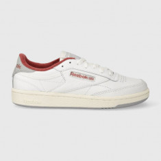 Reebok sneakers din piele Club C 85 culoarea alb