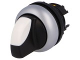 Comutator rotativ 22mm 2 poziții alb-negru fără IP66