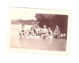 Mica fotografie personaje pe malul Crisului Ineu (Borosjeno), 17.VII.1928, stare buna