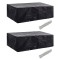 Huse mobilier gradina 2 buc. 300x140cm set poliratan 10 ocheti