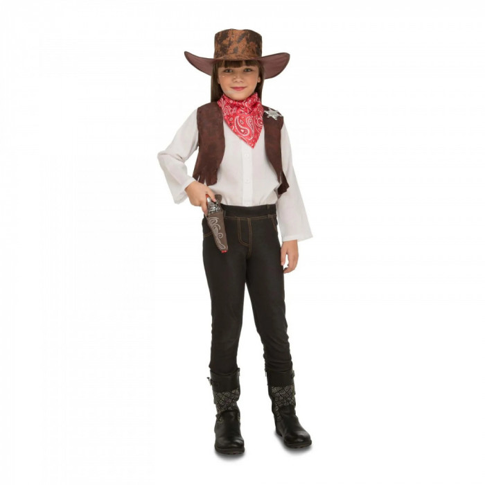Costum cowboy cu accesorii pentru copii 5-7 ani 116-128 cm