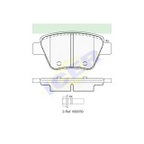 Set Placute frana punte Spate, Icer Spania, Audi A1, 202018, A3, 202012, A3, 20, Seat Altea, Skoda Octavia 1Z, 202013; Superb 202015; Yeti; VW