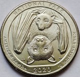 Monedă 25 cents / quarter 2020 USA, American Samoa, National Park,unc, lit. P, America de Nord