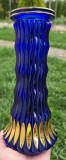 VAZA VINTAGE INALTA DE UN ALBASTRU INTENS COBALT, WALTHER, ANII&#039; 50-70