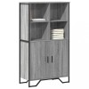 Gossi dulap inalt, gri sonoma, 79,5x35,5x137,5 cm, lemn prelucrat