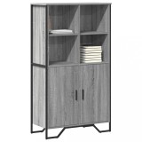 Gossi dulap inalt, gri sonoma, 79,5x35,5x137,5 cm, lemn prelucrat
