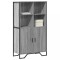 Gossi dulap inalt, gri sonoma, 79,5x35,5x137,5 cm, lemn prelucrat