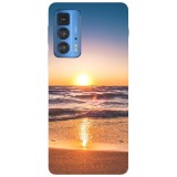 Husa compatibila cu Motorola G100 model North Devon beach, Silicon, TPU, Viceversa