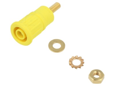 Conector soclu banană 4mm 32A aurit foto