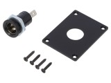 Soclu Mini Brichetă Auto 16A Negru