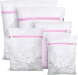 HIYAA Saci pentru rufe, plasă pentru rufe, roz, 160 x 50 cm, 250 x 40 cm, 240 x 30 cm, &acirc;B707