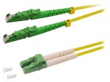 Patch Cord Fibră OS2 E2000/APC-LC/APC 0.5m Galben, Logilink
