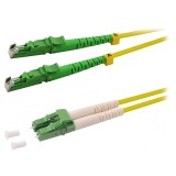 Patch cord fibră galben 3m OS2 E2000/APC LC/APC LSZH