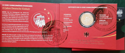 Moneda comemorativa de argint - 25 Euro 2015 litera G, Germania - Proof - G 3602 foto