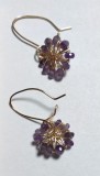 B131. Cercei dama, cu fir de goldfilled, Aurii, 2 cm, RavariuArt