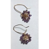 B131. Cercei dama, cu fir de goldfilled, Aurii, 2 cm