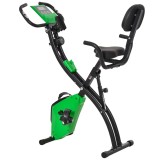 Bicicleta Pliabila 2 &icirc;n 1, Rezistenta 8 Nivele Elastice pentru Brate si Ecran LCD, 97x51x115cm, Verde HOMCOM | Aosom RO